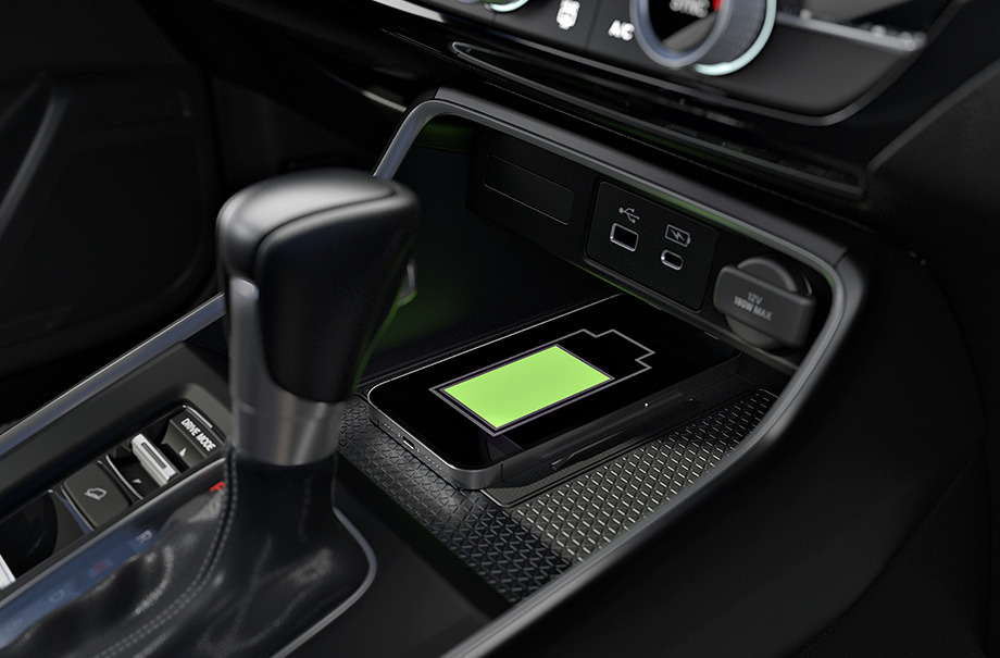 CR-V Hibrido - Interno - Carregador por indução