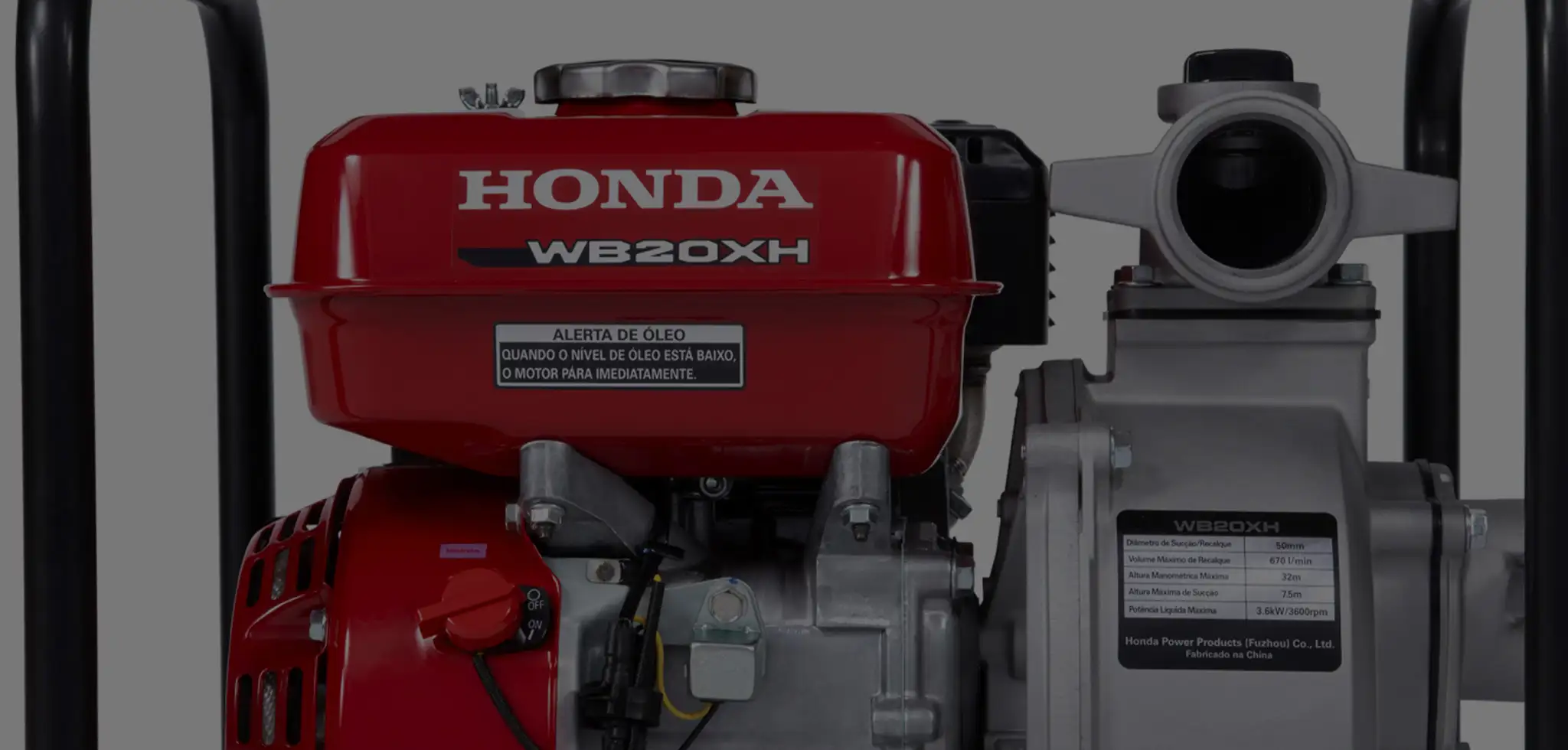 Banner da Motobomba Honda WB20