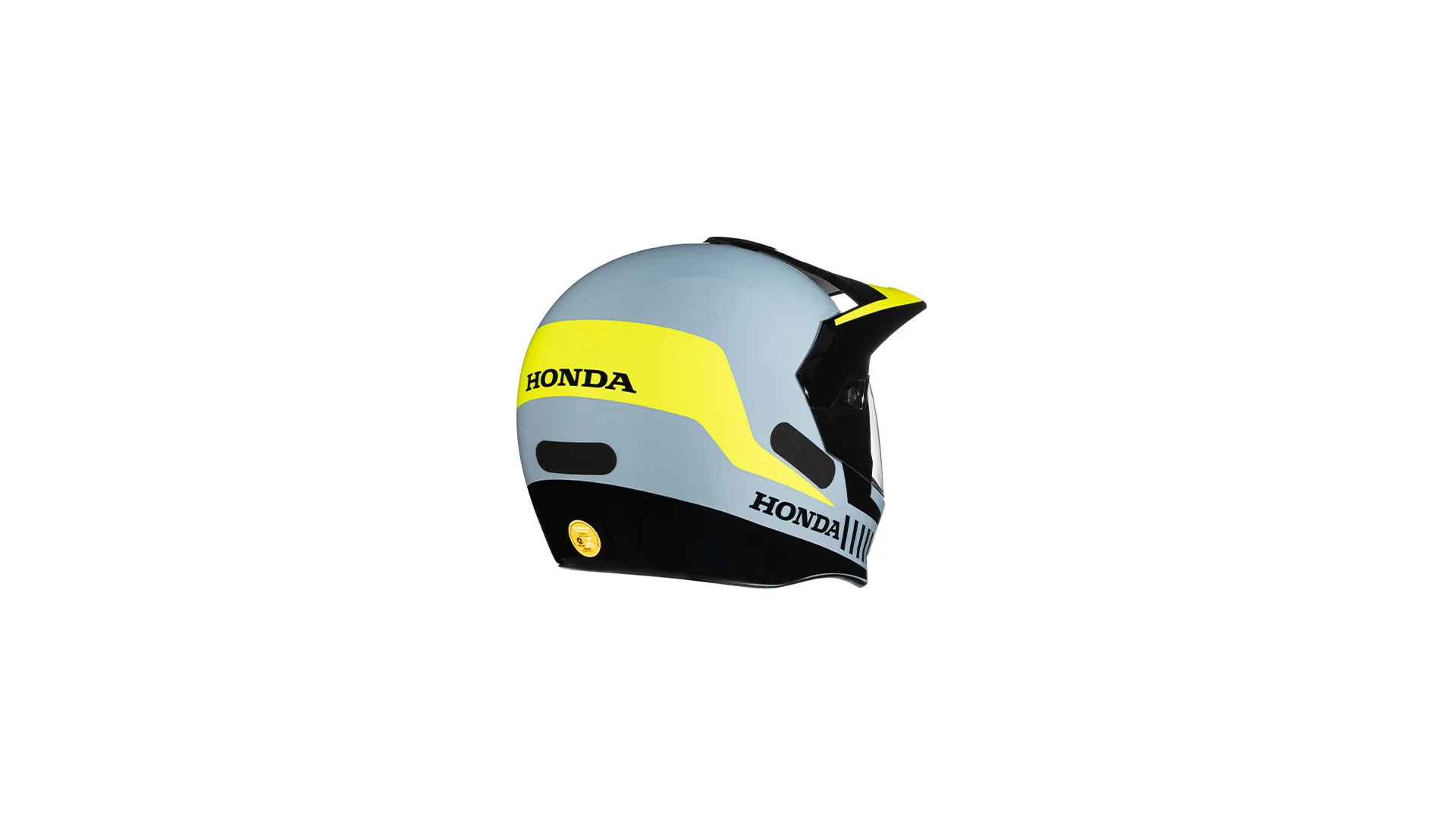 Capacete H3S 2025 Cinza e Verde Limão