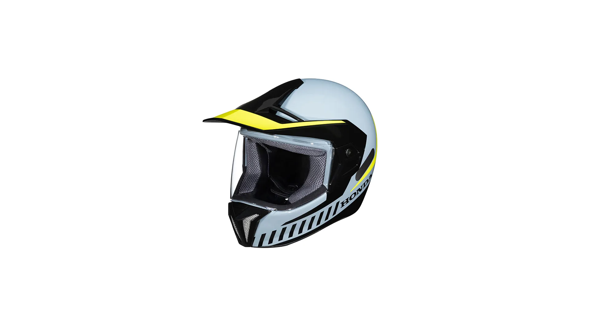 Capacete H3S 2025 Cinza e Verde Limão