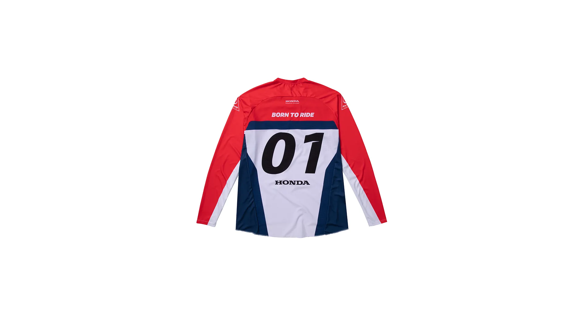 Camiseta Manga Longa Honda Racing Born to Ride (costas)