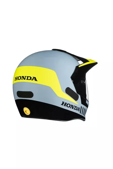 Capacete H3S 2025 Cinza e Verde Limão