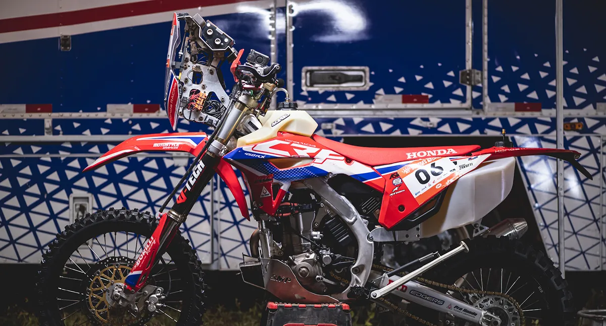CRF 450RX moto Honda campeã do Rally dos Sertões 2022