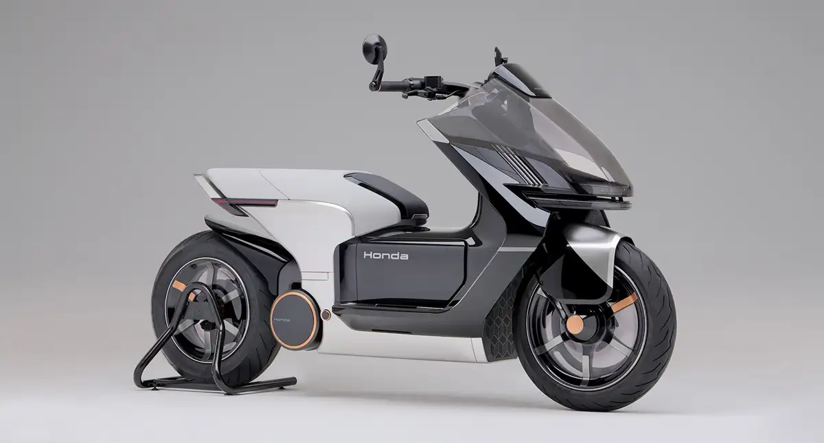 Lateral da Moto EV Urban Concept