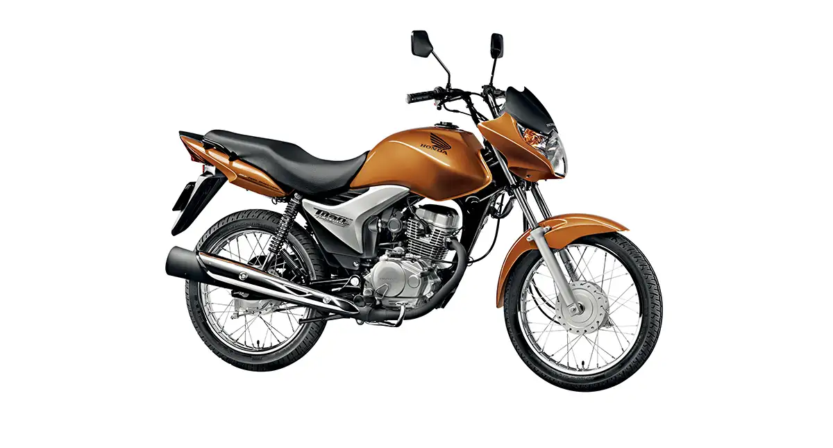 Honda CG 150 Titan Laranja e Preto