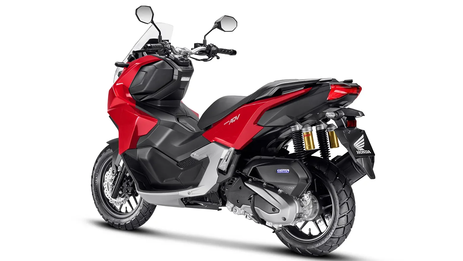 Moto Honda ADV Vermelho lateral traseira esquerda