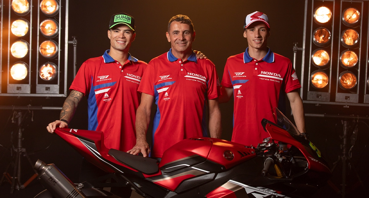 Pilotos Motovelociodade do Honda Racing 2026